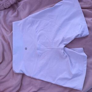 Lululemon Athletica White Bike Shorts